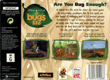 Bug's Life, A (France) box cover back